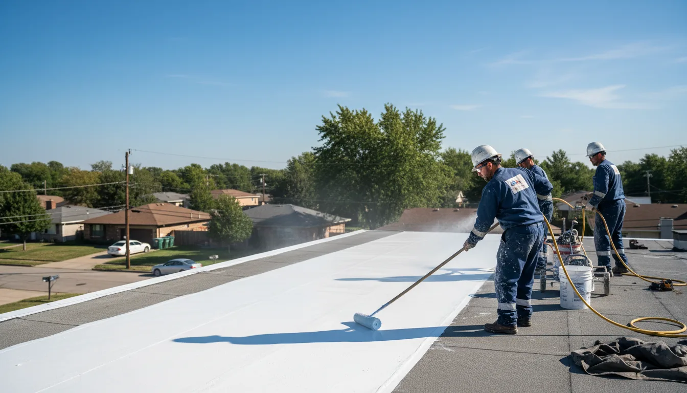 Commercial roof coating in Harrington, WA near me
